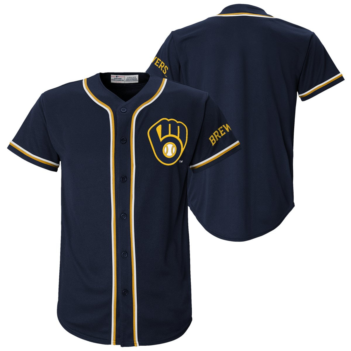 MLB Milwaukee Brewers Youth Primary Color Synthetic Jersey