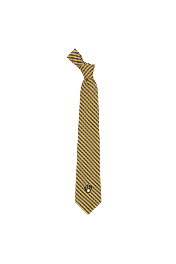 Milwaukee Brewers Gingham Tie