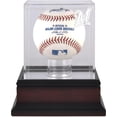 thumbnail image 1 of Milwaukee Brewers Mahogany Baseball Logo Display Case, 1 of 1