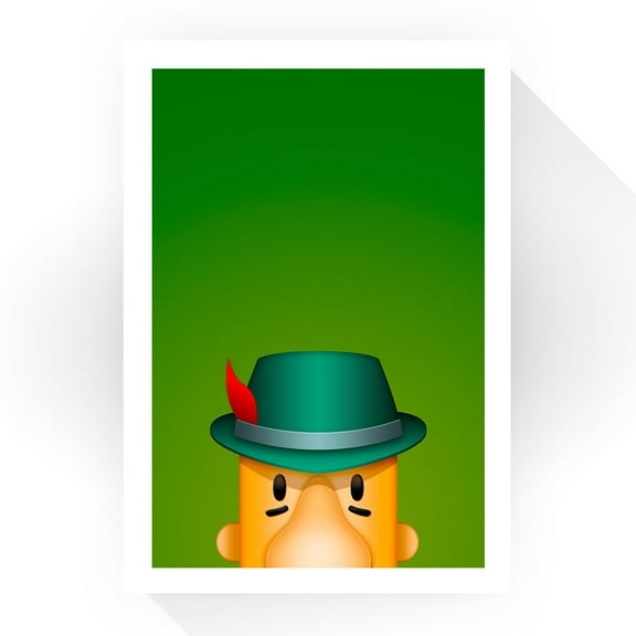 Milwaukee Brewers Racing Sausage Bratwurst 24" x 32" Minimalist Art Giclee