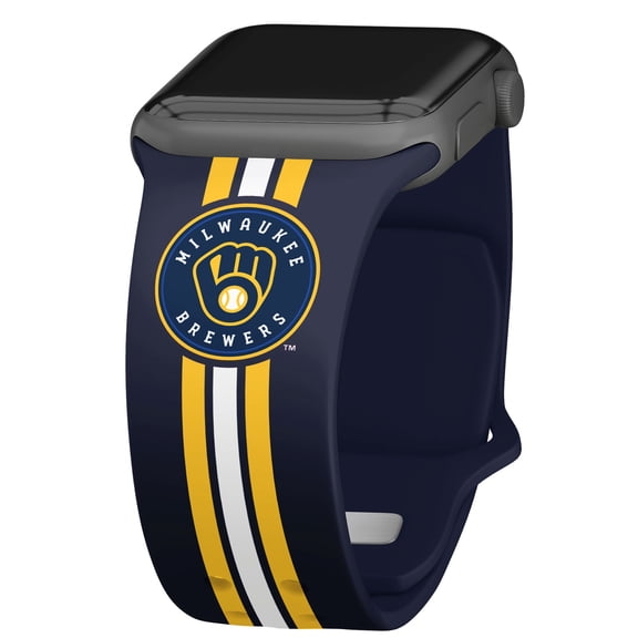 Milwaukee Brewers Silicone Apple Watch Band