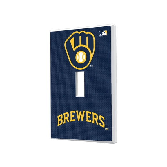 Milwaukee Brewers Solid Single Toggle Light Switch Plate