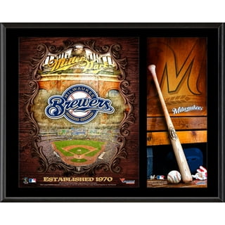 Wholesale MLB Milwaukee Brewers Pebble Organizer Zip Wallet for your store