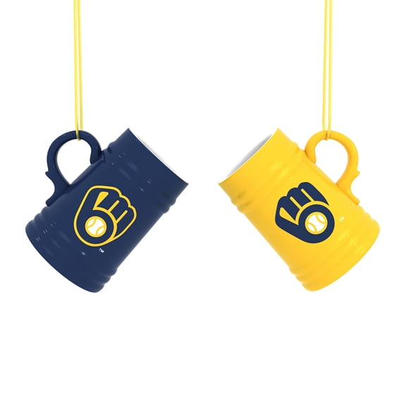 Milwaukee Brewers Two-Pack 3" Mini Stein Ornament Set
