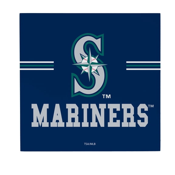 Seattle Mariners 12" x 12" Wood Wall Sign