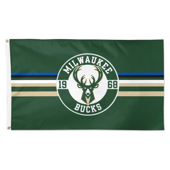 WinCraft Milwaukee Bucks 3' x 5' Applique Flag