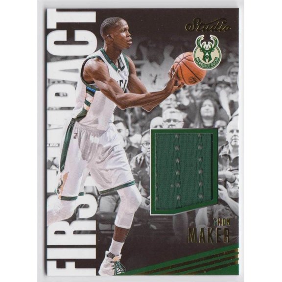 Milwaukee Bucks Basketball Card Studio First Impact Relics #9 Milwaukee Bucks NBA Basketball Trading Card
