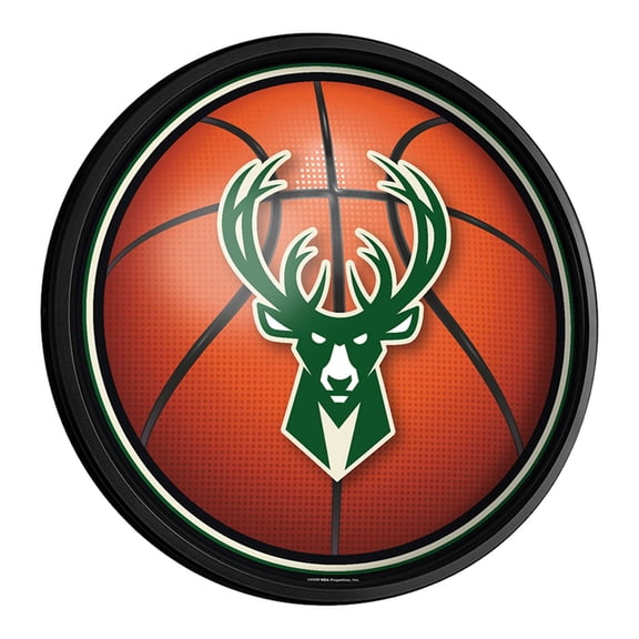 Milwaukee Bucks 18'' Round Slimline Illuminated Wall Sign
