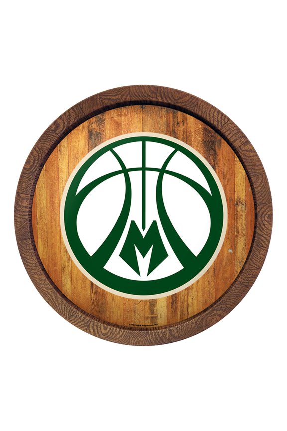 Milwaukee Bucks 20.25'' Faux Barrel Top Sign