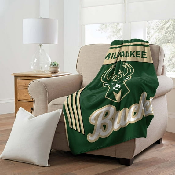 Milwaukee Bucks Northwest NBA Officially Licensed Microfiber Throw Blanket - 46" x 60"