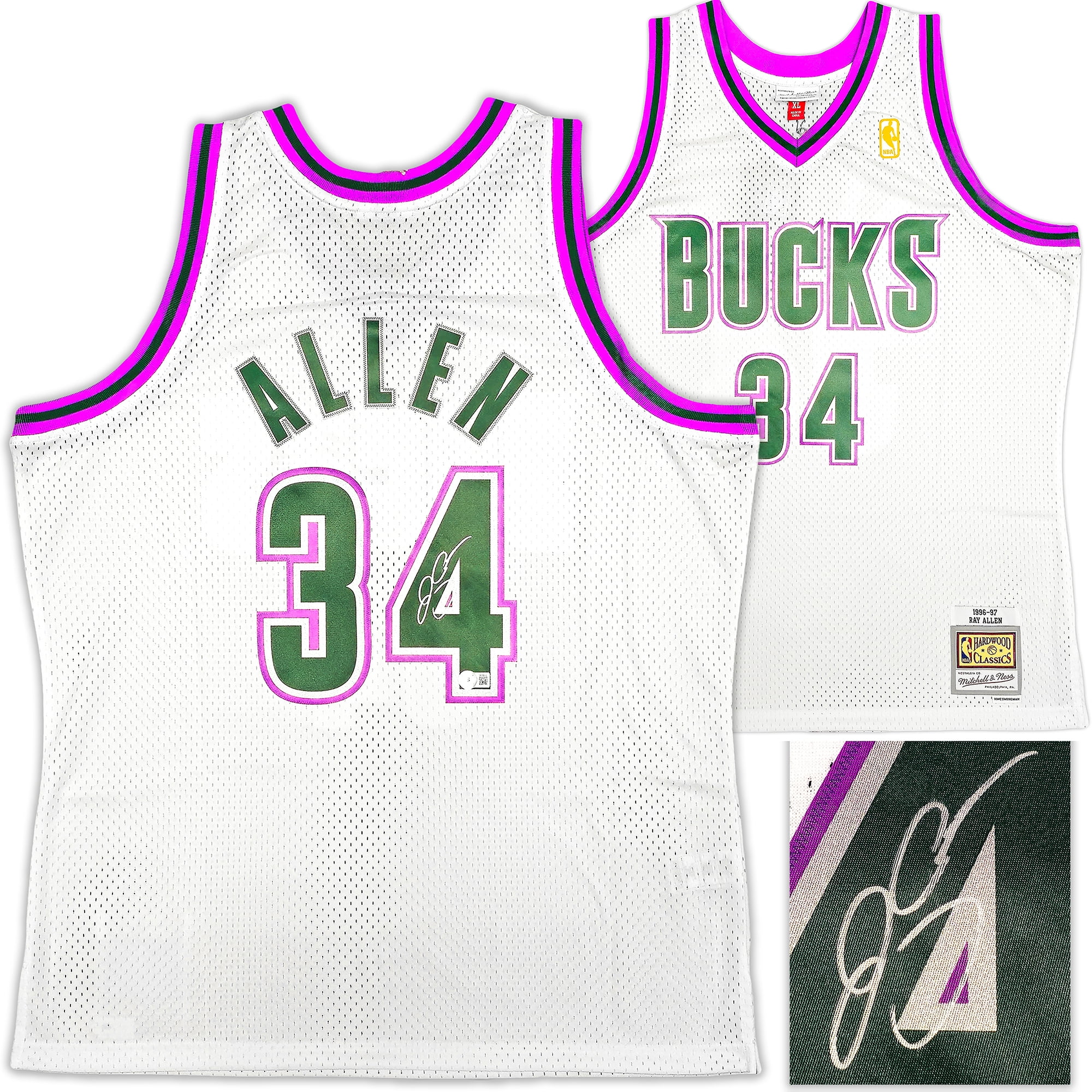 milwaukee bucks ray allen jersey