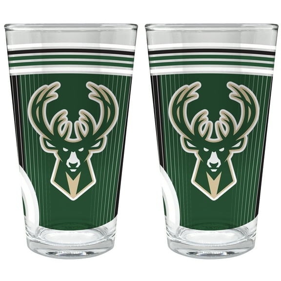 Milwaukee Bucks Two-Piece 16oz. Pint Glass Set