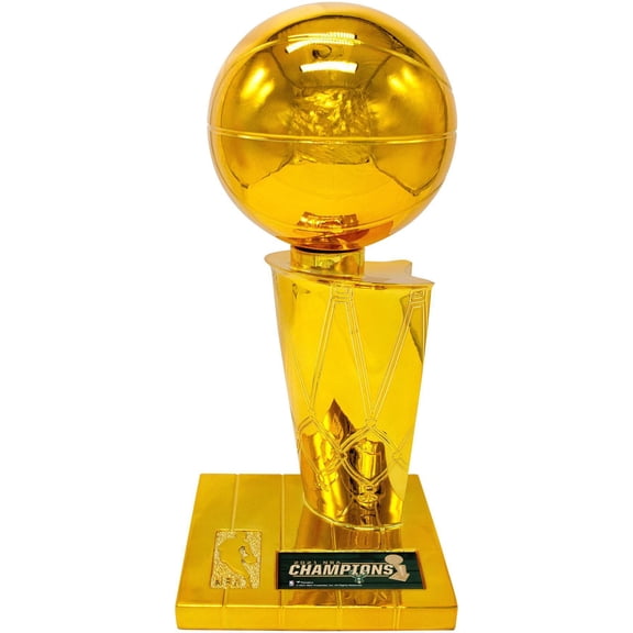Milwaukee Bucks 2021 NBA Finals Champions 12" Replica Larry O'Brien Trophy with Sublimated Plate