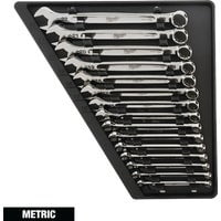 Milwaukee Elec.Tool Milwaukee 15-Piece Metric Combination Wrench Set - Pack of 4