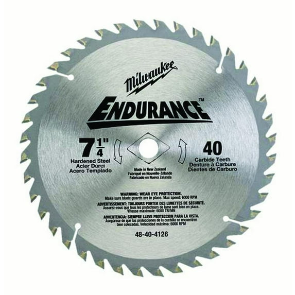 Milwaukee GIDDS2-811855 Circular Saw Blade 7-1/4" High Speed Steel Slotted Metal Cutting Saw Blade with 5/8" and Diamond Knockout Arbor