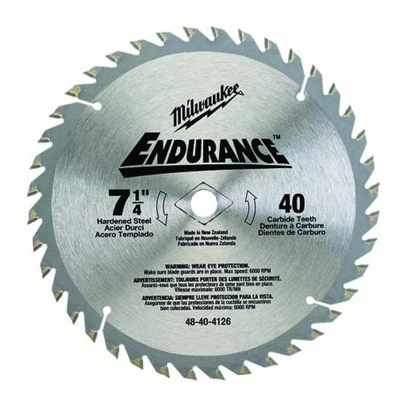 Milwaukee GIDDS2-811855 Circular Saw Blade 7-1/4" High Speed Steel Slotted Metal Cutting Saw Blade with 5/8" and Diamond Knockout Arbor
