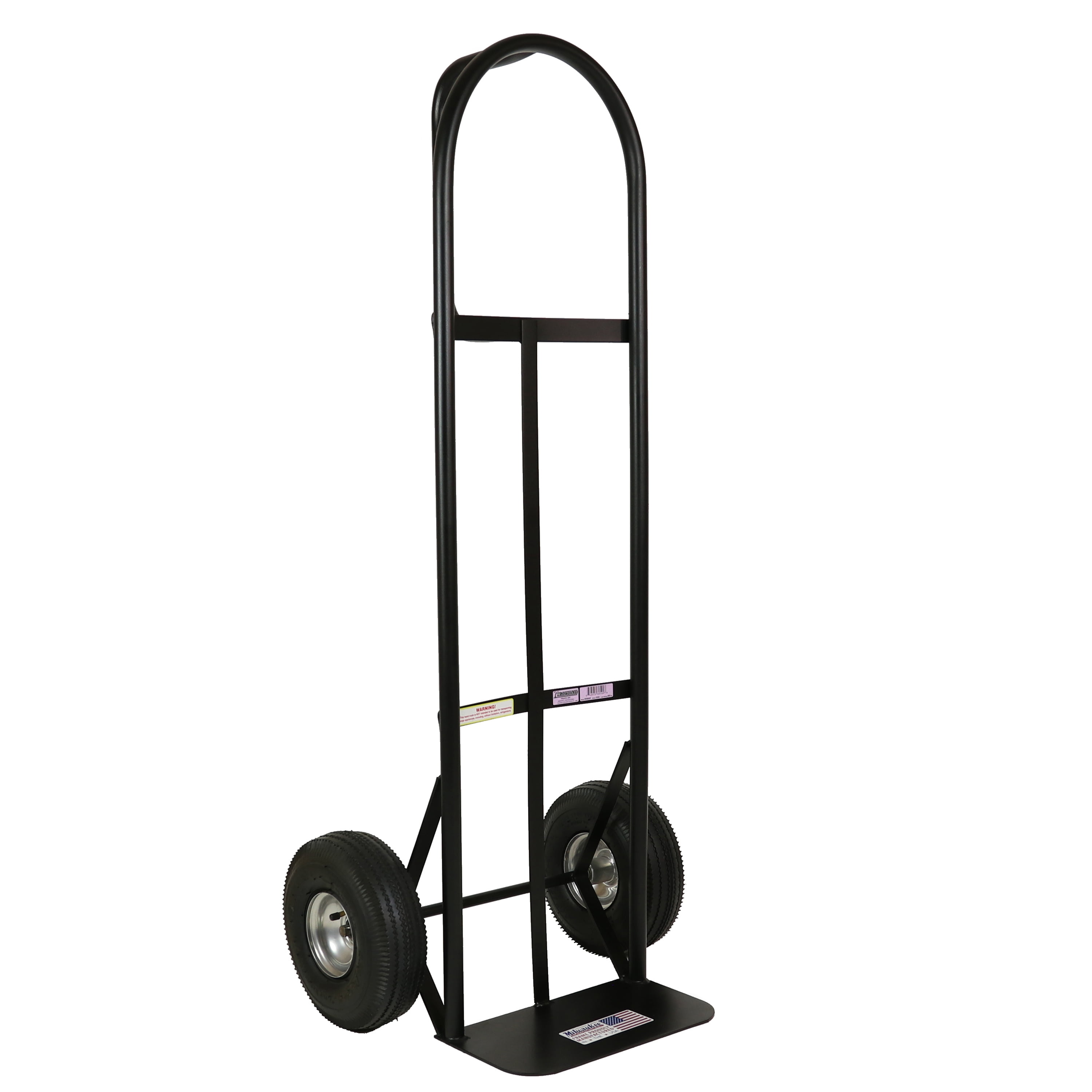 Milwaukee DC30019, Black 800 lbs Steel 21 in x 20 in x 50 in D-Handle Hand Truck