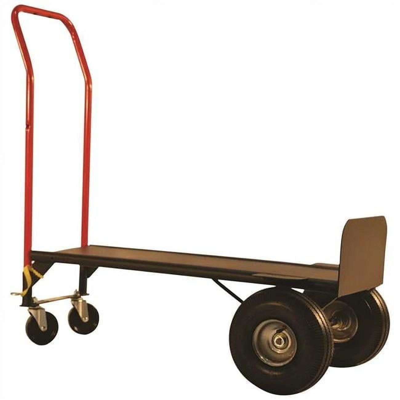 Milwaukee Hand Truck  800 lbs Convertible Truck with Platform Deck & Pneumatic Tire, Black