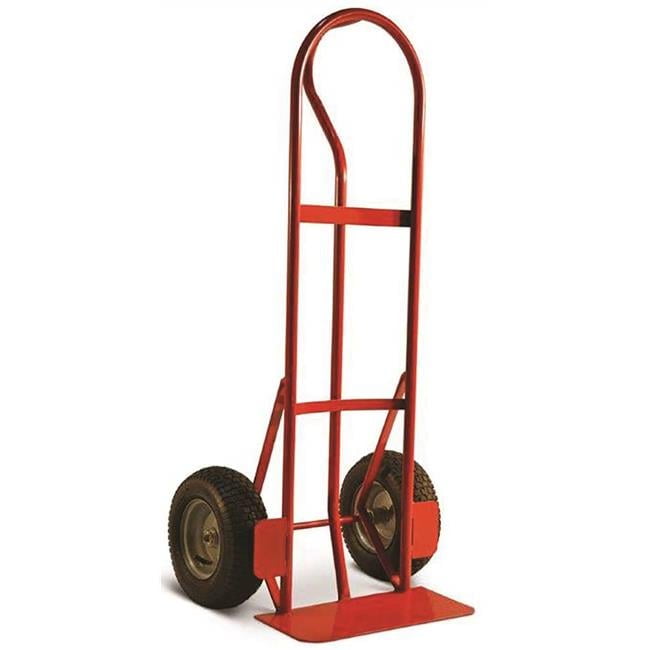Milwaukee Hand Truck DC48866 800 lbs P-Handle Truck with 12 in. Pneumatic Tire, Red