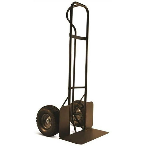 Milwaukee Hand Truck DC49977 1000 lbs P-Handle Truck with 15 in. Pneumatic Tire & Wheel Guards, Black