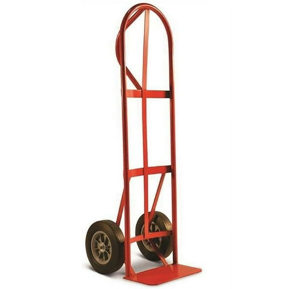 Milwaukee Hand Truck DC47118 800 lbs P-Handle Truck with 10 in. Solid Puncture Proof Tire, Red
