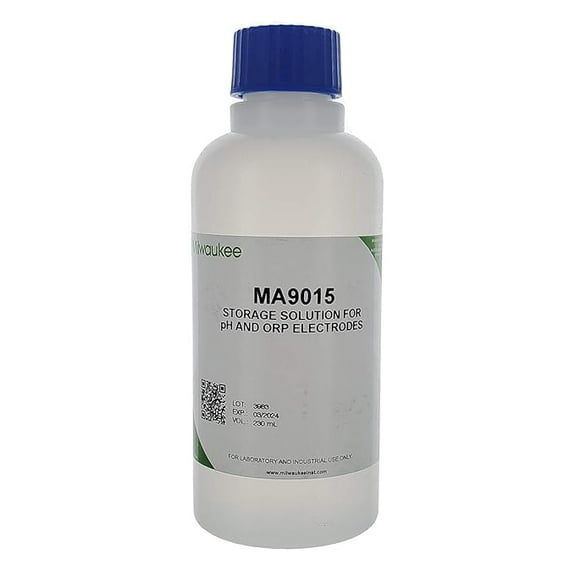 Milwaukee Instruments MA9015 Storage Solution for pH/ORP Electrode, 230 mL Volume