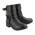 thumbnail image 1 of Milwaukee Leather MBL9313 Women's Black Leather Harness Zip-Up Motorcycle Rider Boots w/ Back Laces 10, 1 of 9