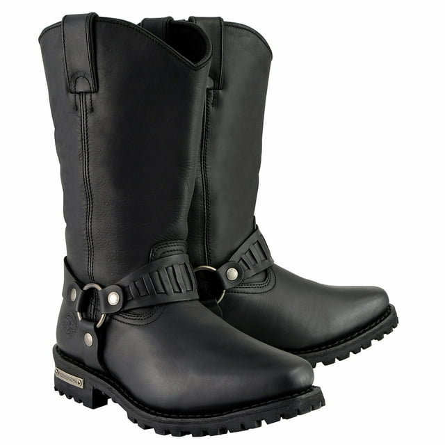 Milwaukee Leather MBM9015 Men’s Black 11-Inch Western Style Harness ...