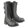 thumbnail image 1 of Milwaukee Leather Men’s 13-Inch-Tall Tactical Black Lace-Up Leather Boots Zipper w/ Storage Pocket MBM9069 8.5, 1 of 10
