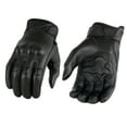 thumbnail image 1 of Milwaukee Leather MG7501 Men's Black Leather i-Touch Screen Compatible Gel Palm Motorcycle Gloves W/ Protective Knuckle 4X-Large, 1 of 9