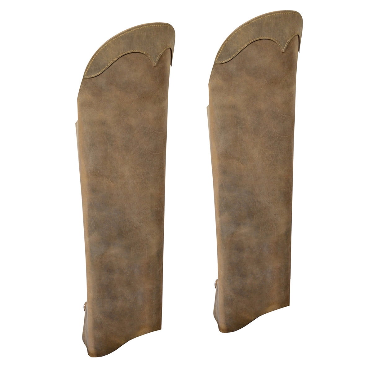 Milwaukee Leather Men's Vintage Leather Chaps - Distressed Cowhide, Zipper Pockets, Adjustable Fit, 5XL