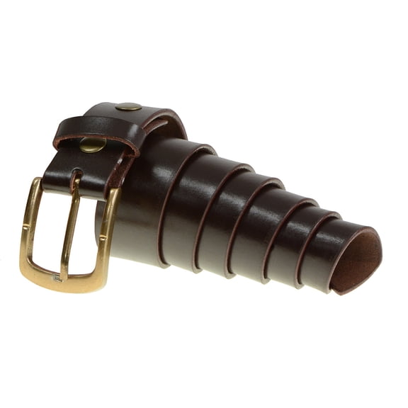 Milwaukee Leather MP7115 Men's Light Brown Genuine Leather Belt with Interchangeable Buckle - 1.5 inches Wide 44