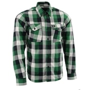 Milwaukee Leather Men s Classic Long Sleeve Plaid Flannel Shirt Medium