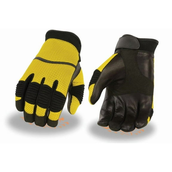 Milwaukee Leather Men's Mesh Racing Gloves w/ Leather Palm