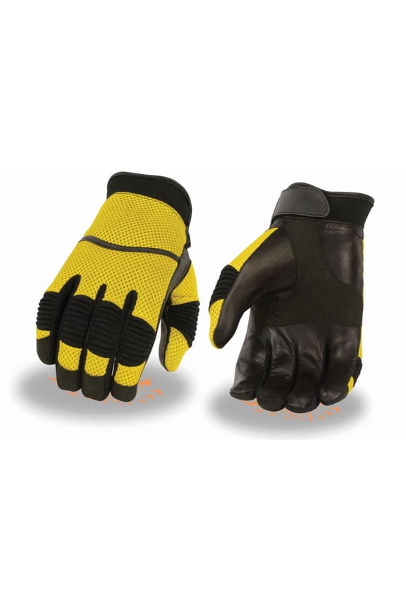 Men's Mesh Racing Gloves w/ Leather Palm