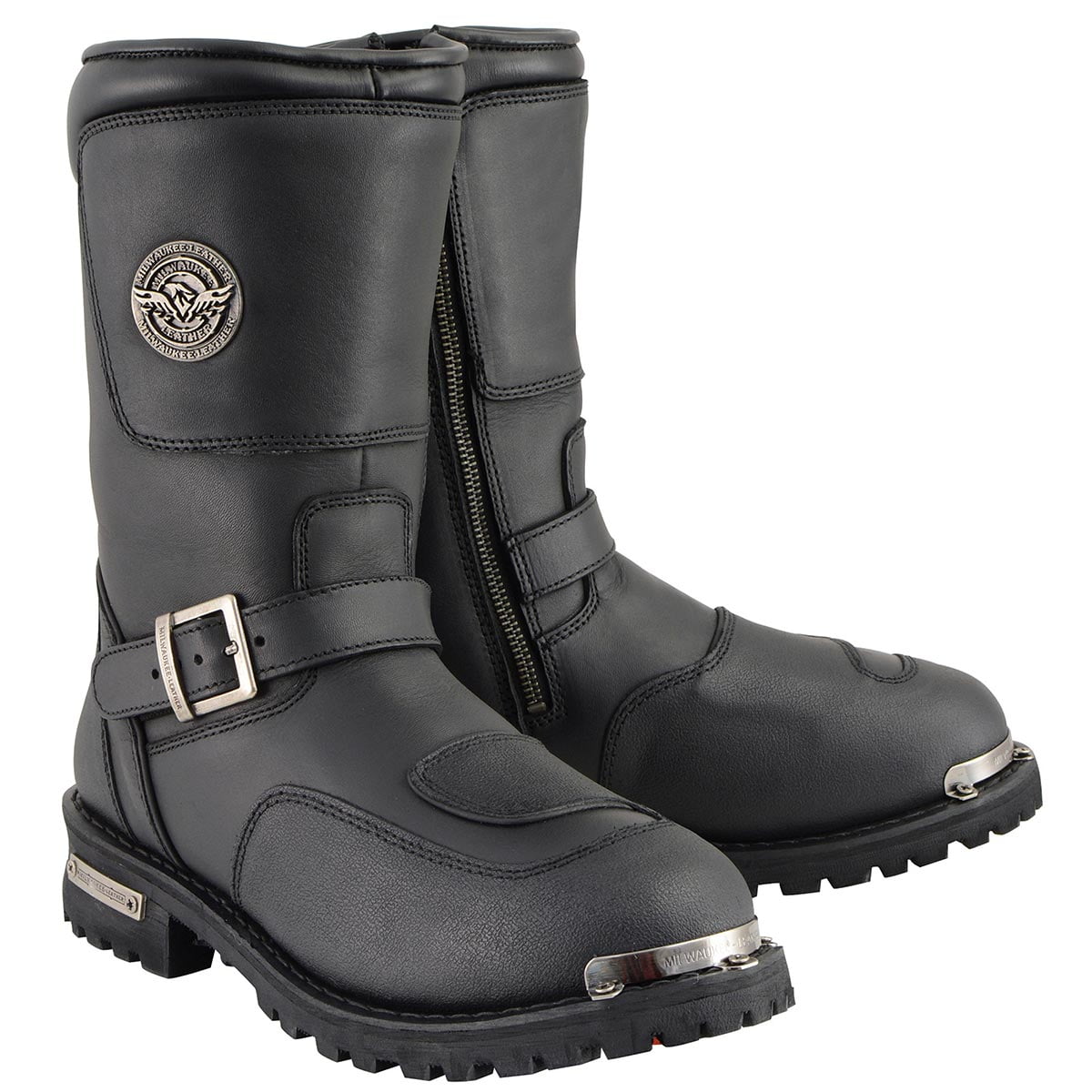 Milwaukee Leather Men s Black Engineer Motorcycle Boots Reflective milwaukee-leather-men-s-black-engineer-motorcycle-boots-reflective