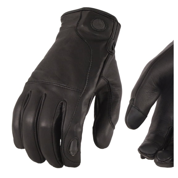Milwaukee Leather Mens Leather Gloves with LED Finger Lights