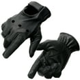 thumbnail image 1 of Milwaukee Leather SH247 Men's Black Perforated Leather Full Finger Motorcycle Hand Gloves W/ Breathable ‘Open Knuckle’ 4X-Large, 1 of 10
