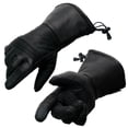 thumbnail image 1 of Milwaukee Leather SH294 Men's Black Leather Waterproof Gauntlet Gloves with Stretch Knuckles X-Large, 1 of 9