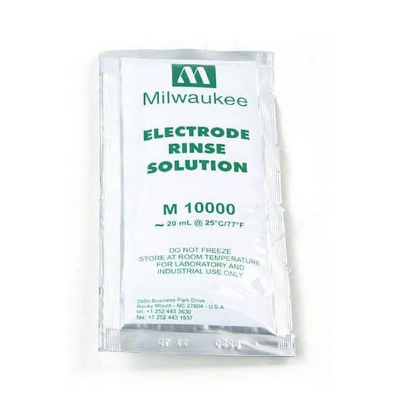 Milwaukee M10000B Rinse Solution - Deionized Water (Box of 25 x 20ml Sachets)