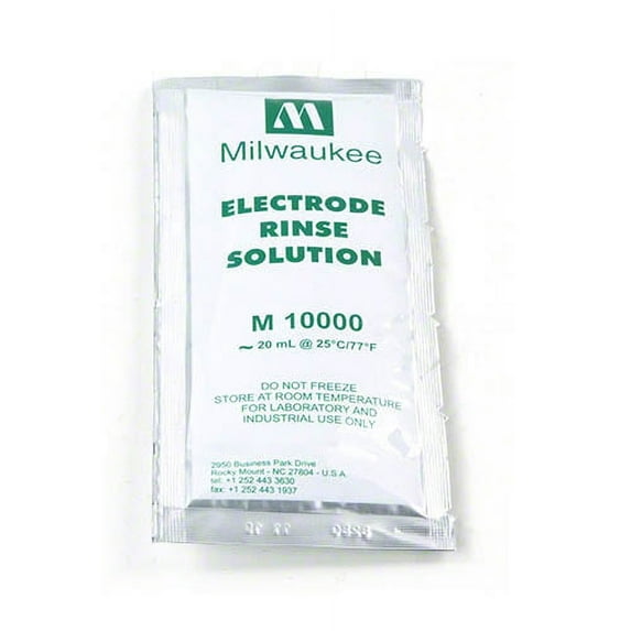 Milwaukee M10000B Rinse Solution - Deionized Water (Box of 25 x 20ml Sachets)
