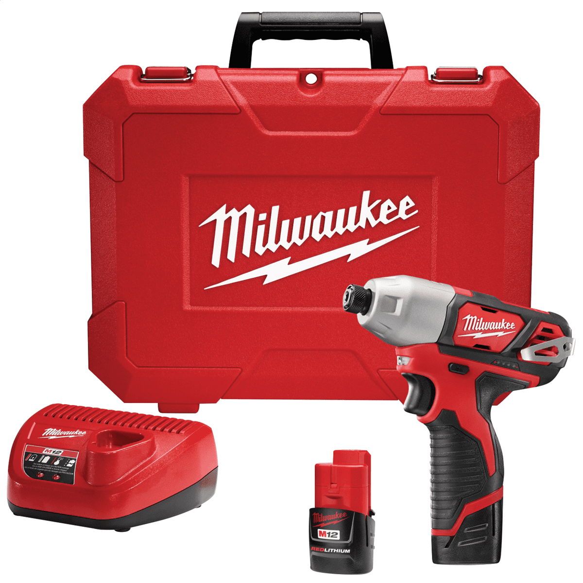 Milwaukee M12 1/4″ 12V Cordless Hex Impact Driver Kit 2462-22 with 1.5Ah Battery & Charger Sansujyuku sansujyuku.com