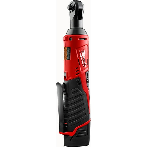 Milwaukee M12 1/4" 12V Cordless Ratchet Kit 2456-21 with 1.5Ah Battery, Charger, & Carrying Case