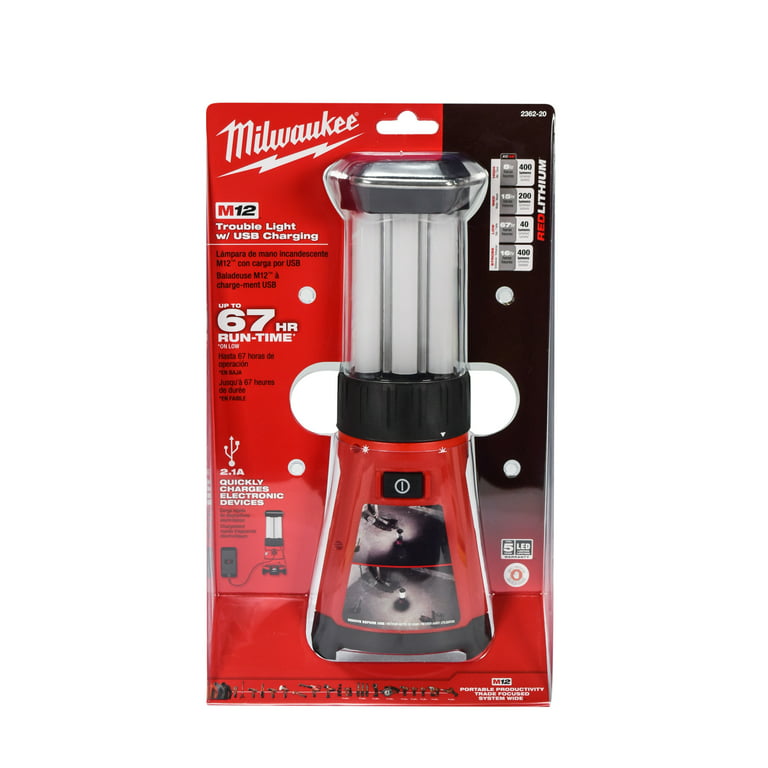Milwaukee M12 12V 400-Lumen LED Lantern/Flood Light Cordless Lithium-Ion  2362-20 