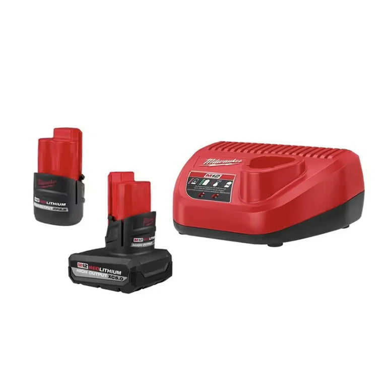 Milwaukee M12 12V Lithium-Ion High Output 2.5Ah and 5Ah Batteries