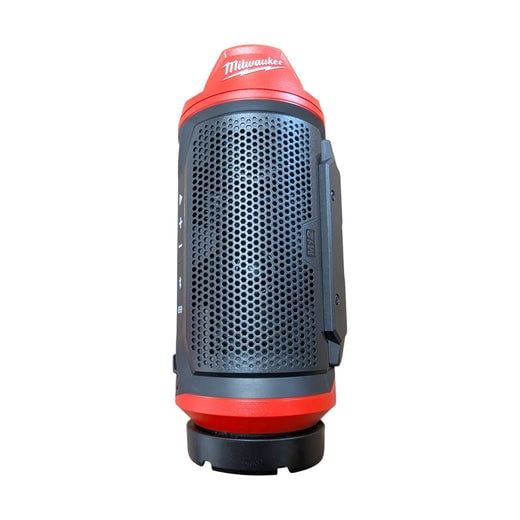 Milwaukee M12 Bluetooth Jobsite Speaker with PACKOUT Compatibility (2955-20) Bluetooth 5.3, 200 ft Range, Audio Link, USB-C Charging, Tool Only