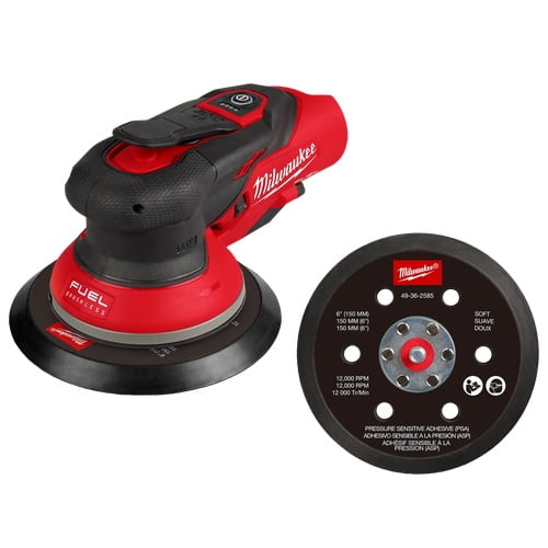 Milwaukee M12 FUEL 12V Lithium-Ion Cordless 6" Random Orbital Sander