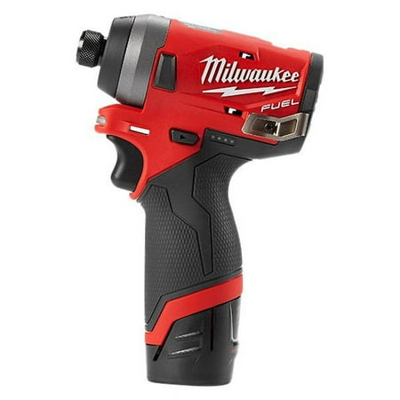 Milwaukee M12 Fuel 1/4" 12V Brushless Hex Impact Driver Kit 2553-22 with (2) 2Ah Batteries, Charger, & Carrying Case