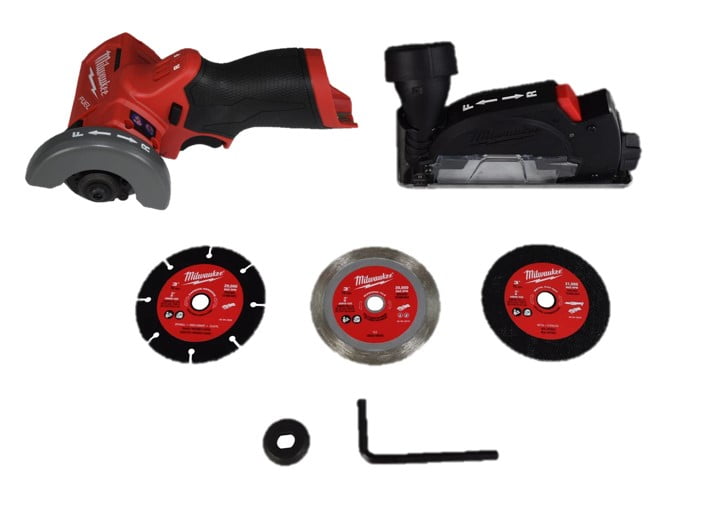 Milwaukee 2522-20 M12 FUEL 3" Compact Cut Off Tool  20,000 RPM, Brushless Motor, Reversible Blade, Tool-Free Guard, Multi-Material Cutting (Bare Tool)
