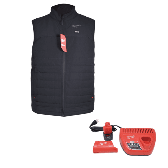 Milwaukee M12 Heated Vest Kit (Black) - Size 2XL